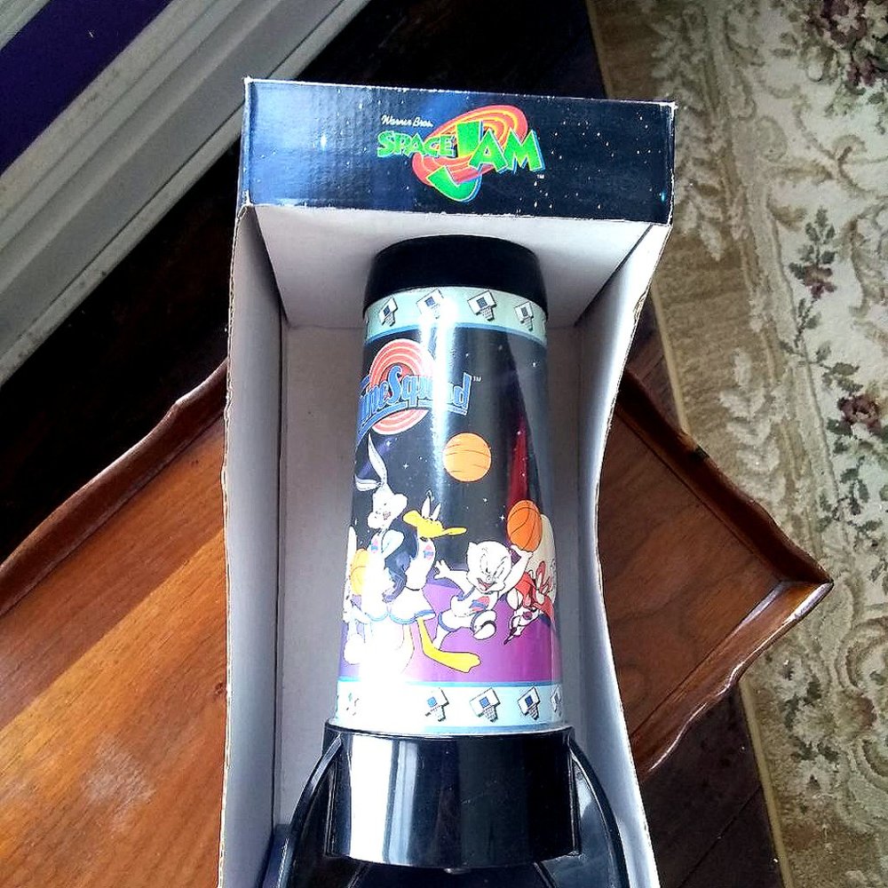 Rare Space Jam Rocket Touch Lamp 1996 Warner Brothers